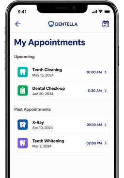 Appointments mobile screen