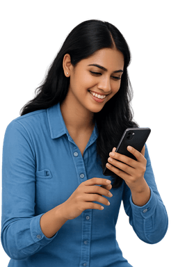Patient using phone